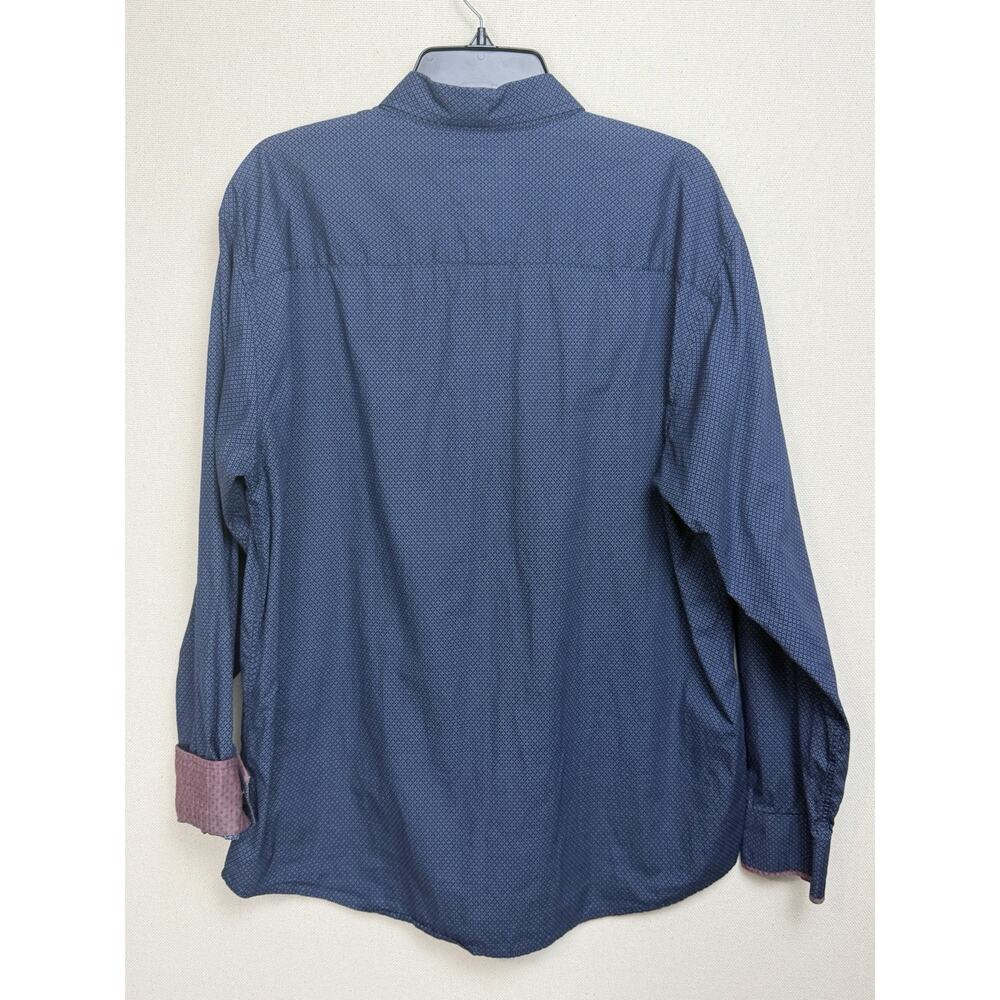 Age Of Wisdom Men's Pearl Snap Shirt Size XL Flip‎ Cuffs L/S Abstract Western - Picture 8 of 11